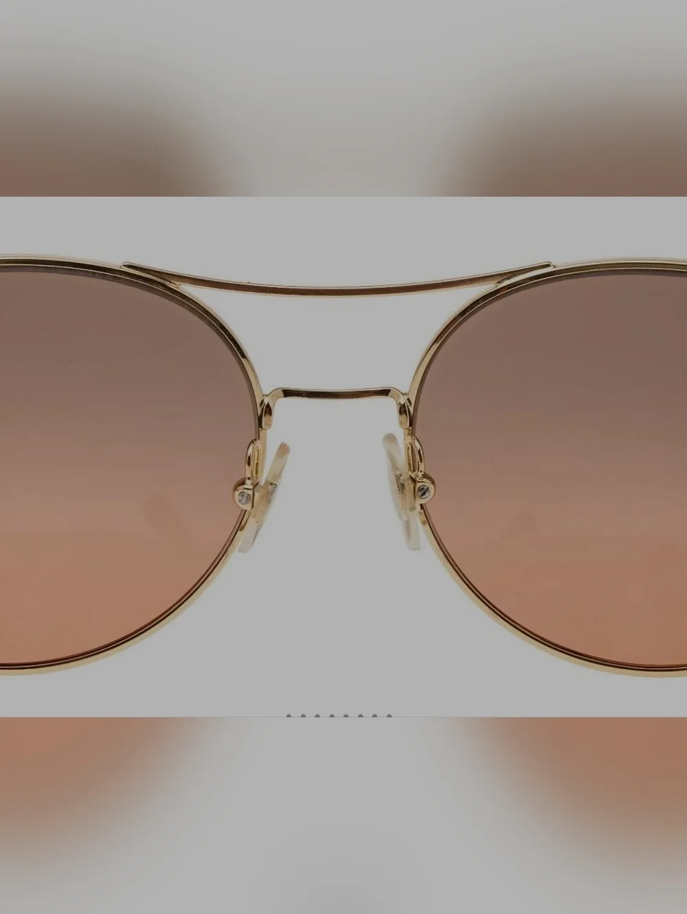 Tory BURCH Gold Aviator Sunglasses